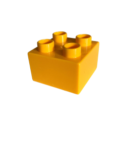 Lego Duplo kostka sv. oranžová 2x2